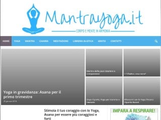 Screenshot sito: Mantra Yoga