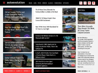 Screenshot sito: Autoevolution