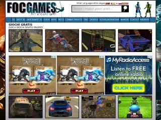 Screenshot sito: FOC Games
