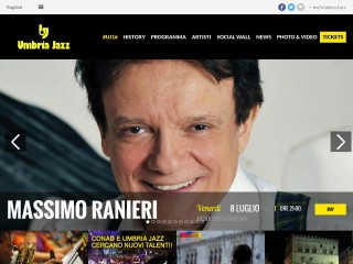 Screenshot sito: Umbriajazz.com