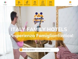 Screenshot sito: Italy Family Hotels