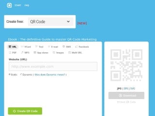 Screenshot sito: Barcode Generator
