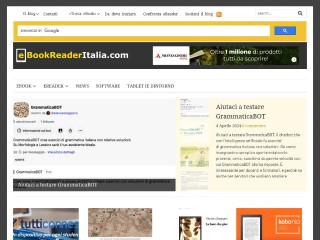 Screenshot sito: Ebook Reader Italia