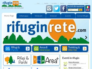 Screenshot sito: Rifuginrete