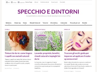 Screenshot sito: Specchio e Dintorni