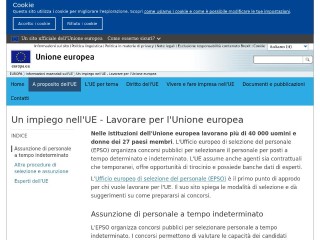 Screenshot sito: Your Europe