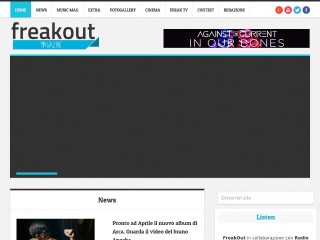 Screenshot sito: Freakout Online