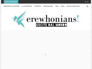 Screenshot sito: Erewhonians!