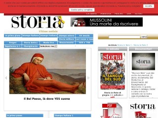 Screenshot sito: Storia In Rete