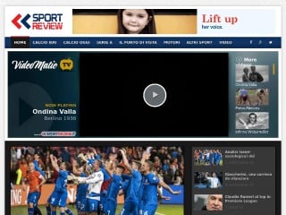 Screenshot sito: Sportreview