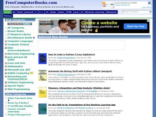 Screenshot sito: Free computer books