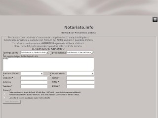 Screenshot sito: Notariato.info