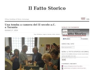 Screenshot sito: Il Fatto Storico