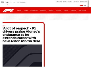 Screenshot sito: F1passion.it