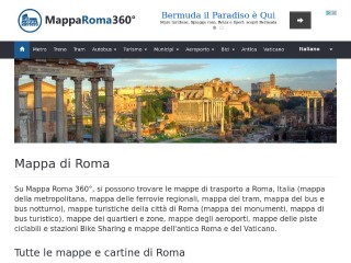 Screenshot sito: RomeMap360