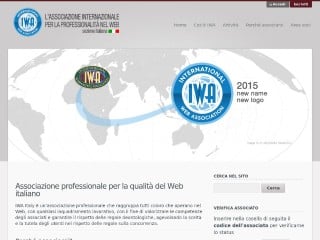 Screenshot sito: Iwa Italy