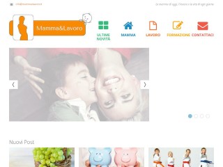 Screenshot sito: Mamma e Lavoro