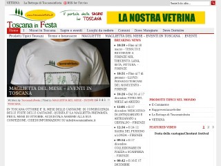 Screenshot sito: Toscanainfesta.it
