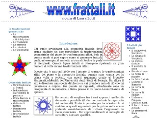 Screenshot sito: Frattali.it