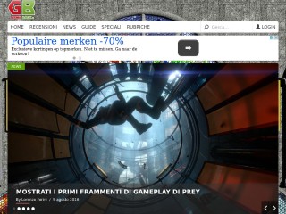 Screenshot sito: Gameback