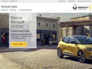 Screenshot sito: Renault