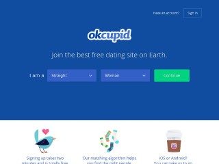 Screenshot sito: Ok Cupid