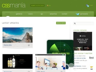 Screenshot sito: CSSmania