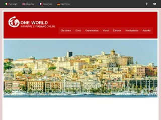 Screenshot sito: One World Italiano