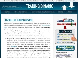 Screenshot sito: TradingBinario.net