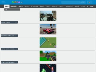 Screenshot sito: Gioca.re
