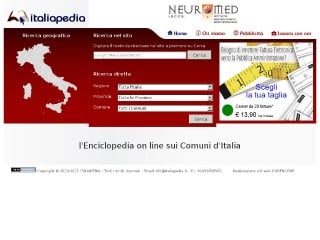 Screenshot sito: Italiapedia