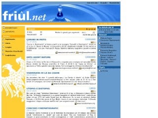 Screenshot sito: La Patrie dal Friul