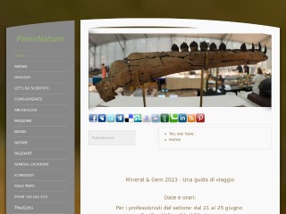 Screenshot sito: PaleoNature.org