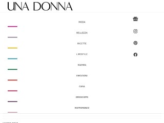 Screenshot sito: UnaDonna