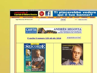 Screenshot sito: Seicorde.it