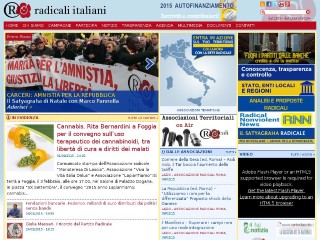 Screenshot sito: Radicali