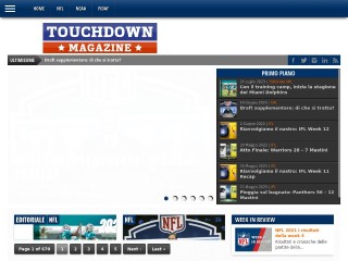Screenshot sito: Touchdown.it