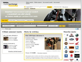 Screenshot sito: Moto-Exchange.com