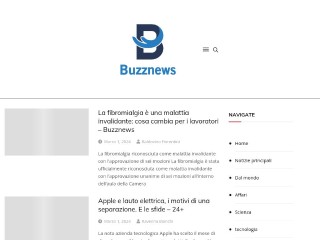 Screenshot sito: BuzzNews