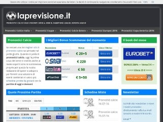 Screenshot sito: Laprevisione.it