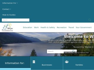 Screenshot sito: State of Washington