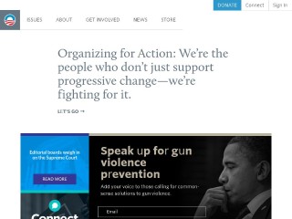 Screenshot sito: Barack Obama