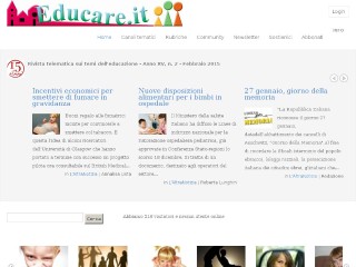 Screenshot sito: Educare.it