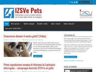 Screenshot sito: IZSVe Pets