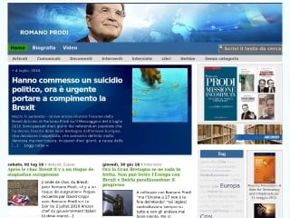 Screenshot sito: Romano Prodi