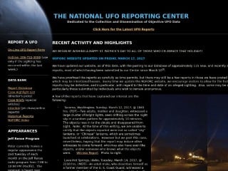 Screenshot sito: Nuforc.org