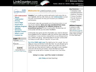 Screenshot sito: Linkcounter.com