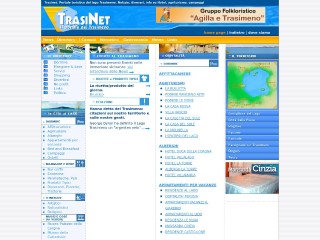 Screenshot sito: Trasinet