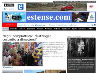 Screenshot sito: Estense.com