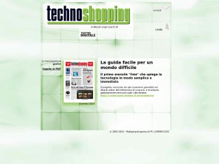 Screenshot sito: Technoshopping
